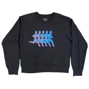 SPLITS59 Black Pullover Sweater with Runners Graphic Small